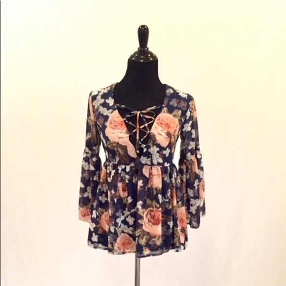 Show Me Your MuMu Poetic Floral Flowy Blouse - Picture 4 of 8